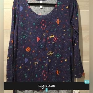 NWT LuLaRoe Lynnae Long sleeve L
